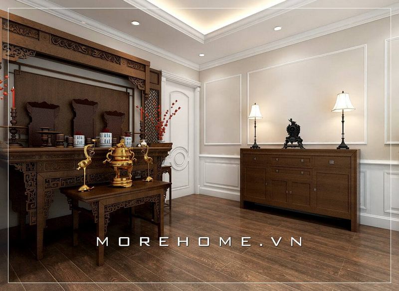 Bộ sưu tập +21 phòng thờ phong cách nội thất hiện đại đẹp cho biệt thự