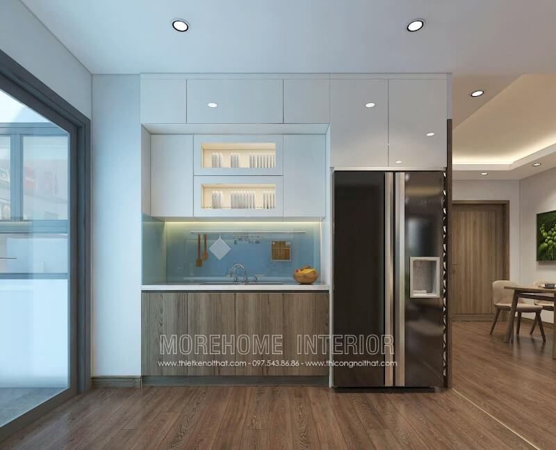 .
Nếu diện tích căn bếp chung cư của bạn không đủ rộng, mẫu tủ bếp gỗ công nghiệp của chúng tôi sẽ là lựa chọn tốt nhất cho bạn.