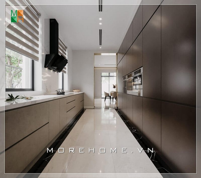 Khi thấy mẫu thiết kế không gian bếp hiện đại cho các loại hình nhà ở như chung cư, nhà phố, biệt thự, tôi rất ấn tượng.